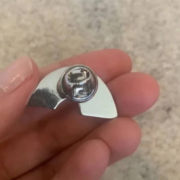 Rainbow Zara Silver Pin - Picture 2 of 2